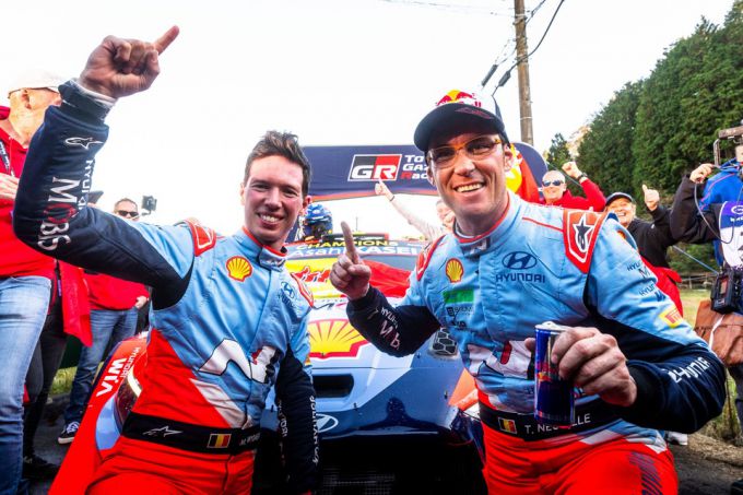 FIA World Rally Championship-Rally Japan foto 4 Thierry Neuville en co-piloot Martijn Wydaeghe kampioen 2024