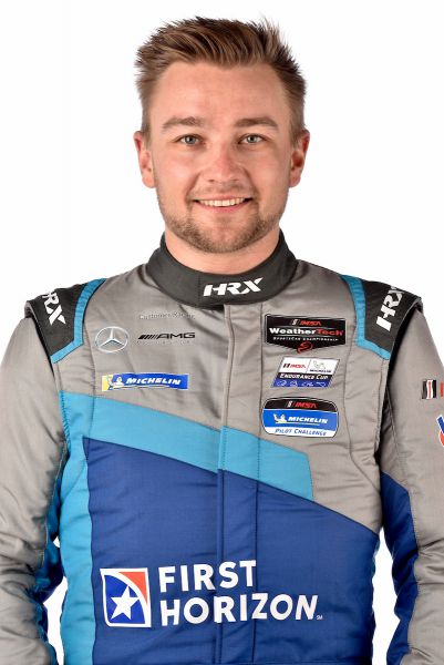 Indy Dontje IMSA GTD-kampioen 2025 #57 Mercedes-AMG GT3 Winward Racing Foto 1 portret Indy Dontje