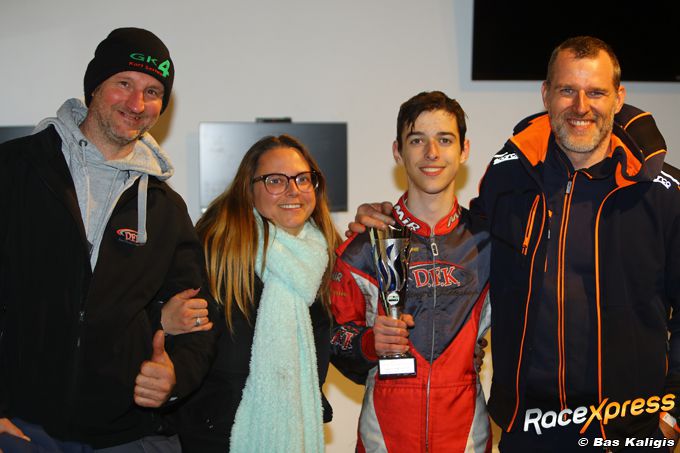 Karttopper Thibeau Wolfaert pakt podium na leerzaam debuutseizoen in tweetakt-karts en wordt vice-kampioen