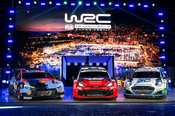 FIA WRC Rally Monte Carlo 2026 openingsceremonie podium