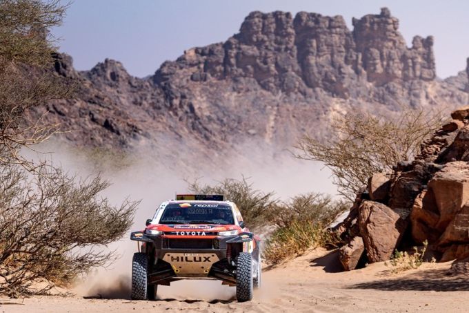 Dakar Rally Toyota Gazoo Racing W2RC-team (TGR W2RC) blufpoker 8e etappe Foto 8