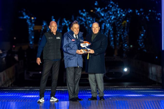 FIA WRC Rally Monte Carlo 2026 openingsceremonie podium o.a. prins Albert II van Monaco