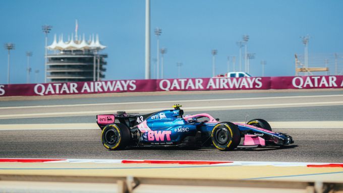 Franco Colapinto F1 Alpine F1 Team actie track