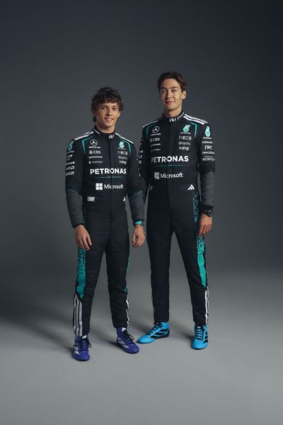 george-russell-and-kimi-antonelli F1 Mercedes Petronas