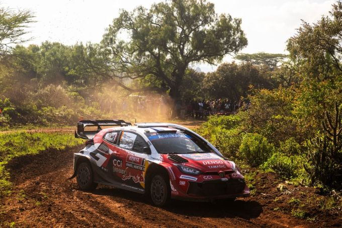 FIA WRC Safari Rally Kenya 2026 Sébastien Ogier (FRA) en Vincent Landais (FRA) van het team TOYOTA GAZOO RACING WRT