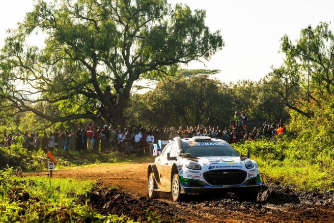FIA WRC Safari Rally Kenya 2026 Jon Armstrong (IRL) en Shane Byrne (IRL) van het M-SPORT FORD WORLD RALLY TEAM