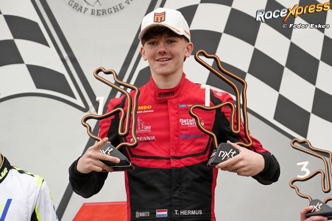 Karter Ties Hermus pakt tweede zege op rij in Kerpen