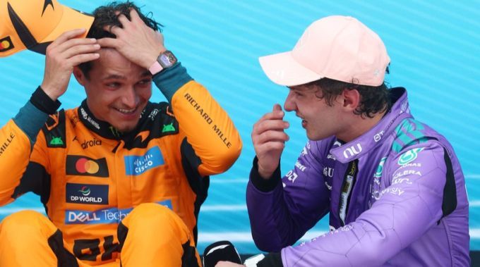Lando Norris en Kimi Antonelli Formule 1