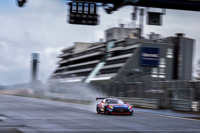 Max Verstappen Mercedes-AMG GT3 on track Nurburgring