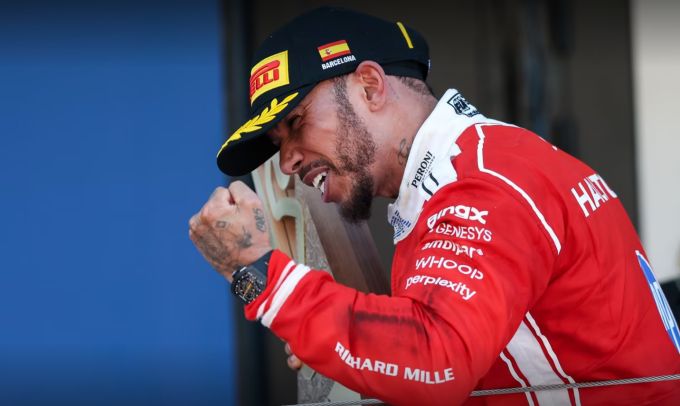Lewis Hamilton Formule 1 Ferrari Barcelona